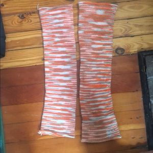 Knit leg warmers